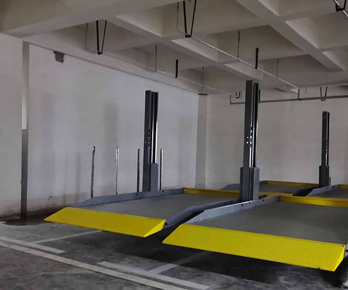 江永縣二層升降橫移式機械車位改造