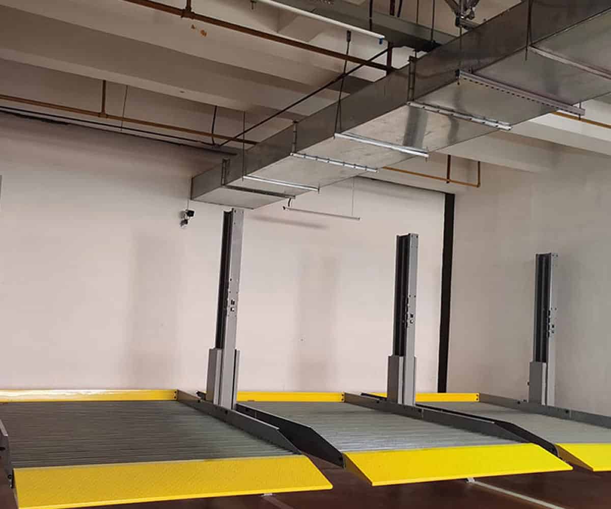 咸豐縣兩層升降橫移式機械車庫安裝