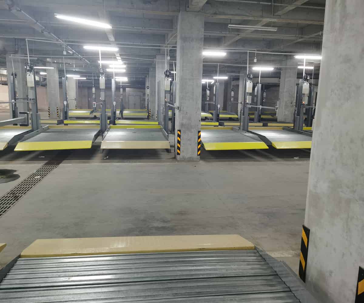 冷水灘區2層簡易式機械停車場安裝