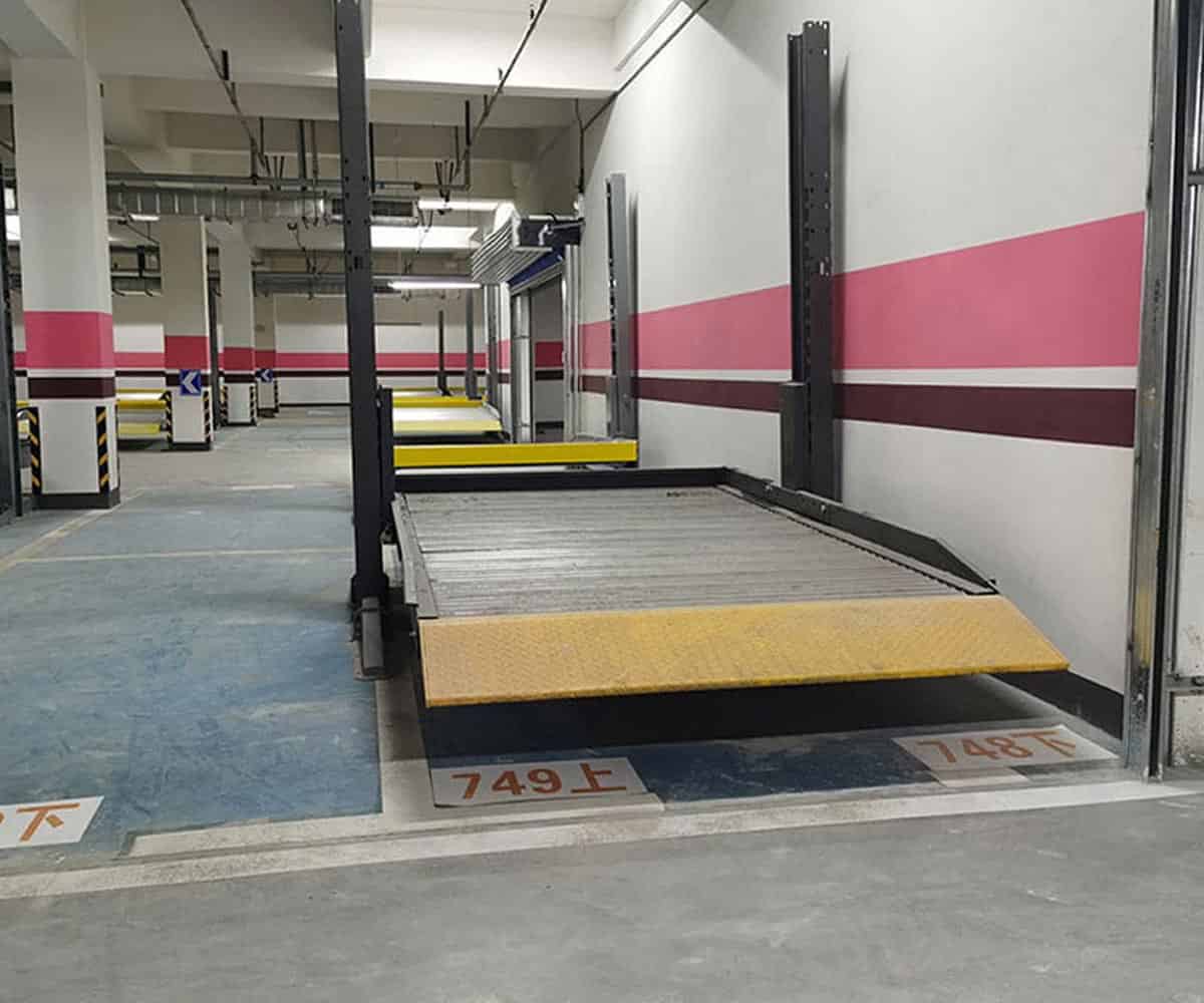 立體車庫存取車過程