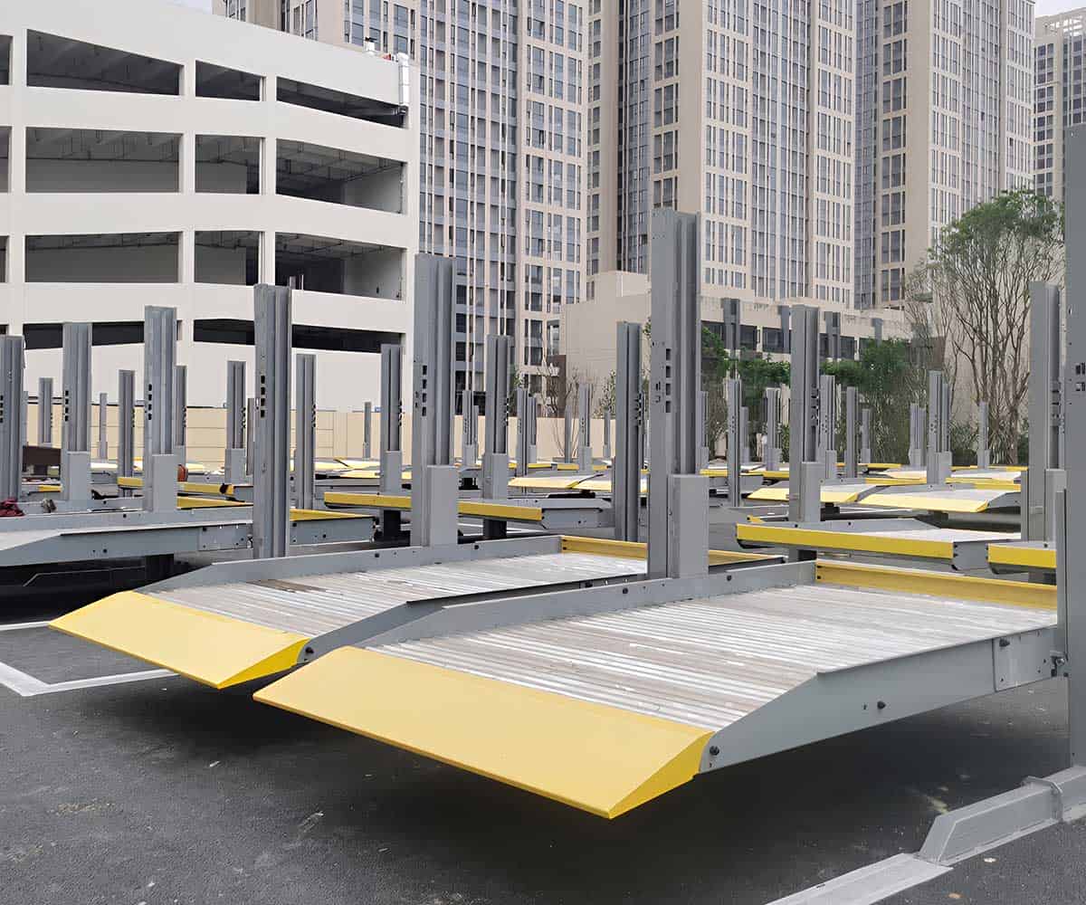 二層升降橫移立體車庫操作流程