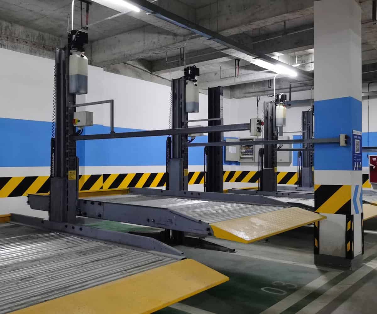 兩柱簡易升降類立體車庫停車設備